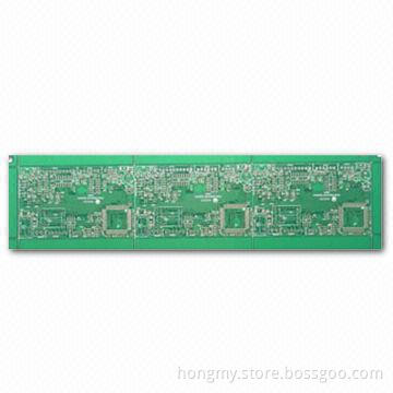 Double-sided PCB with FR-4 and LF-HASL Finishing, 0.15mm Line Spacing and 2oz Copper Thickness